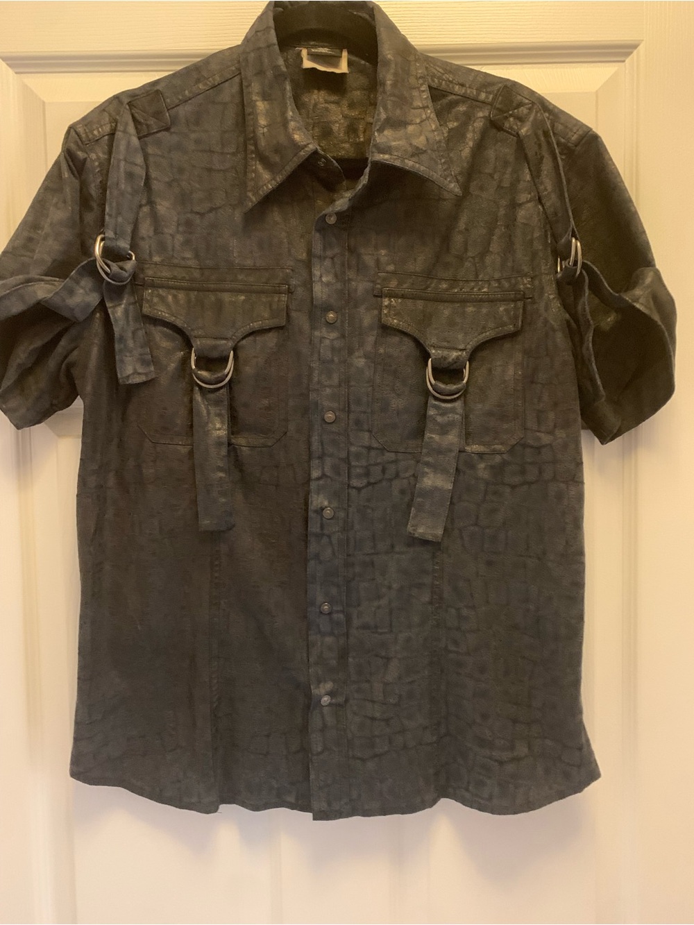 Men’s Versace Couture Rare Vintage Short-Sleeve Button-Up Shirt